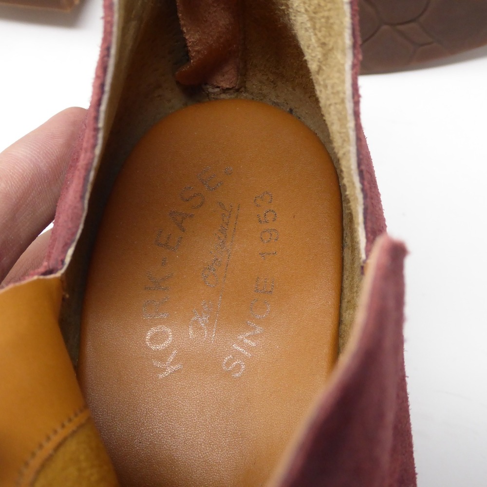 Kork-Ease Skye Womens Booties Burgundy Suede Leather Ankle Boots 10M - Picture 7 of 9